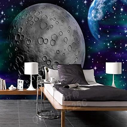 Shah Custom 3d Wallpaper Mural Floor Sticker European Space