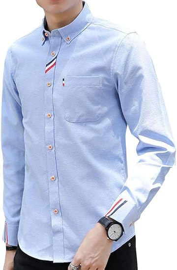 Amazon J Store ジェイストア 長袖 シャツ ワイシャツ シンプル トリコロール 部屋着 メンズ S Xl シャツ 通販