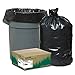 Earthsense Can Liners, 55-60 Gallons, 1.25 Milliliters, 38 x 58, Black, 100/Carton (RNW6050)