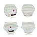Baby Girls' Training Pants Reusable 5 Pack Toilet Training Underwear Nappy Panties Size 100 3T Large