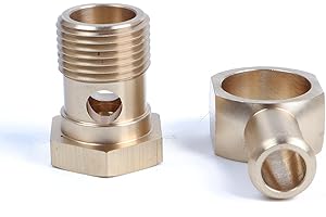 JADSOrBoBi 8089 Carburetor Inlet Fitting Compatible with Edelbrock, Fuel Banjo Fittings for Square-Bore & Carter AFB