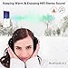 Earmuff Headphones,WU-MINGLU Bluetooth Earmuffs,Wireless Music Over-Ear Headsets Ear Warmer,Foldable Soft Earmuffs,Ear Muffs for Winter Outdoor Men Women (Black)