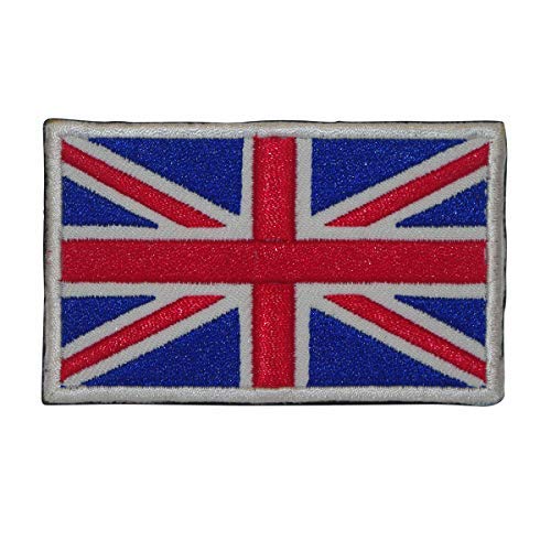 Cobra Tactical Solutions Military Great British Union Jack Flag Embroidered UK England Flag for Airsoft/Paintball with Hook & Loop