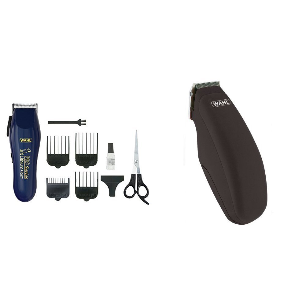 Wahl Pet / Dog Grooming Cordless Combi Kit Li Pro Series Clipper and Pocket Pro Trimmer Amazon