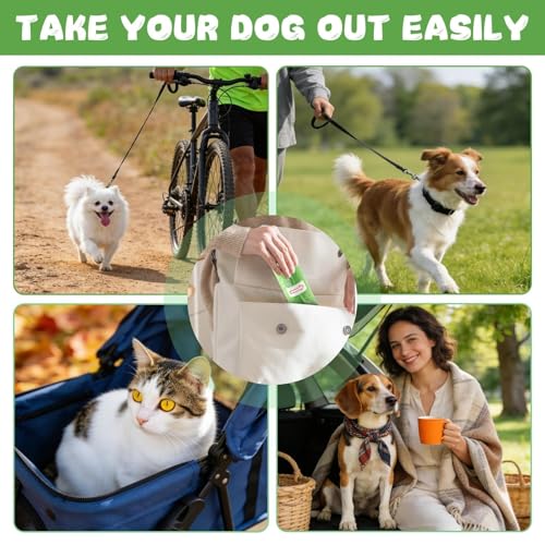570 Pcs Dog Poop Bags, 6 Colours, Biodegradable, Leak Proof Dog Bags, Dog Poop Bag for Outdoor Use, Easy Opening, for Dogs and Pets, 22 x 32 cm (38 Rolls, 15 per Roll)