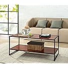 Zinus Modern Studio Collection Deluxe Rectangular Coffee Table, Brown