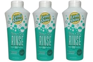 Lemi Shine Shine + Dry Rinse, Natural Rinse Aid, 8.45 oz Bottle - Pack of 3