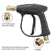 GDHXW X-999 Foam Wash Gun 3000 PSI High Pressure Snow Foam Lance Foam Cannon Foam Blaster with M22-14mm Thread 5 Pressure Washer Nozzles for Cleaning