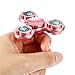 Livoty NEW LED Light Hand Spinner Fidget Toys Aluminium Ceramic Finger Ball For Kid (Hot Pink)