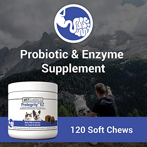 Vet Classics Protegrity EZ Probiotic Health Supplements for Dogs, Cats