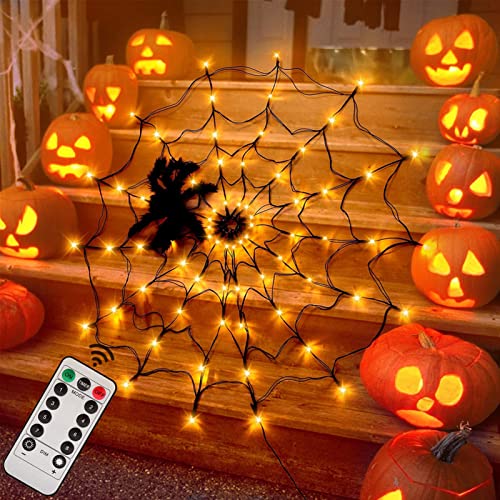 Halloween Decorations Spider Web Lights