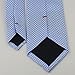 Coachella Ties Solid Color Knot Contrast Polka Dot Necktie Formal Tie 8.5cm (White/light blue)