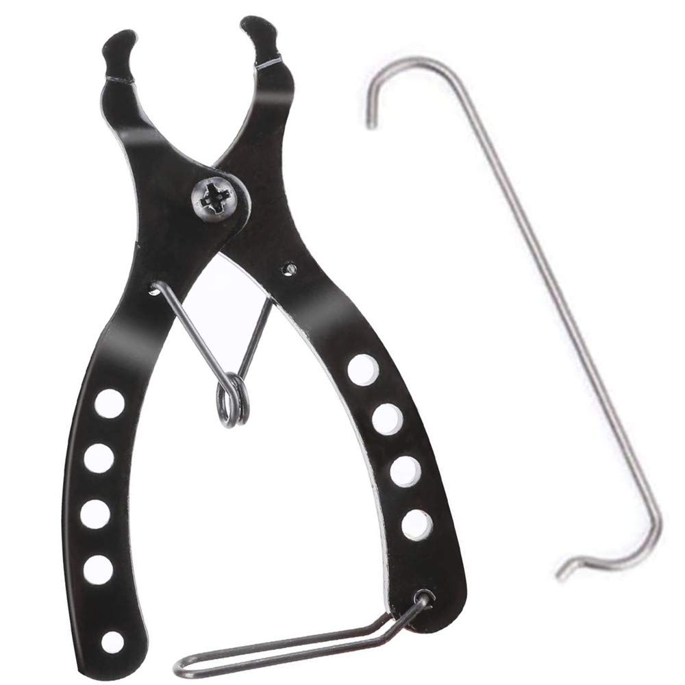 Mini Size Bike Chain Piler, 2 in 1 Bike Bicycle Opener Closer Bike Link Remover Plier Fit Magic Bicycle Buckle Repair Removal Tool Accessories for 7/8/9/10/11/12 Speed ​​Chain