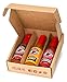 Cranky Rooster Gourmet, EXTRA Hot Sauce Gift Set – Trinidad Scorpion, Scotch Bonnet & Ghost Chili Crushed Pepper Sauces (Set of 3)