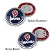 2pcs Hot sale 68mm Blue SAAB logo car front hood bonnet emblem rear badge sticker for 03-10 Saab 9-3 9-5 93 95