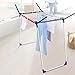 Leifheit Varioline Large Winged Clothes Drying Rack with Adjustable Lines, Blue and White
