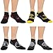 Official Adult Marvel Super Heros Active Ankle Sport Socks Set - 4 Pairs
