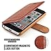 iPhone 5c Case Wallet,Mulbess [Layered Dandy][Vintage Series][Coffee Brown] - [Ultra Slim][Wallet Case] - Leather Flip Cover With Credit Card Slot for Apple iPhone 5c