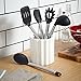 Bröndbi Essence 5-Piece Stainless Steel and Silicone Kitchen Utensil Set Includes Spatula, Spoon, Ladle, Spaghetti Server and Slotted Turner