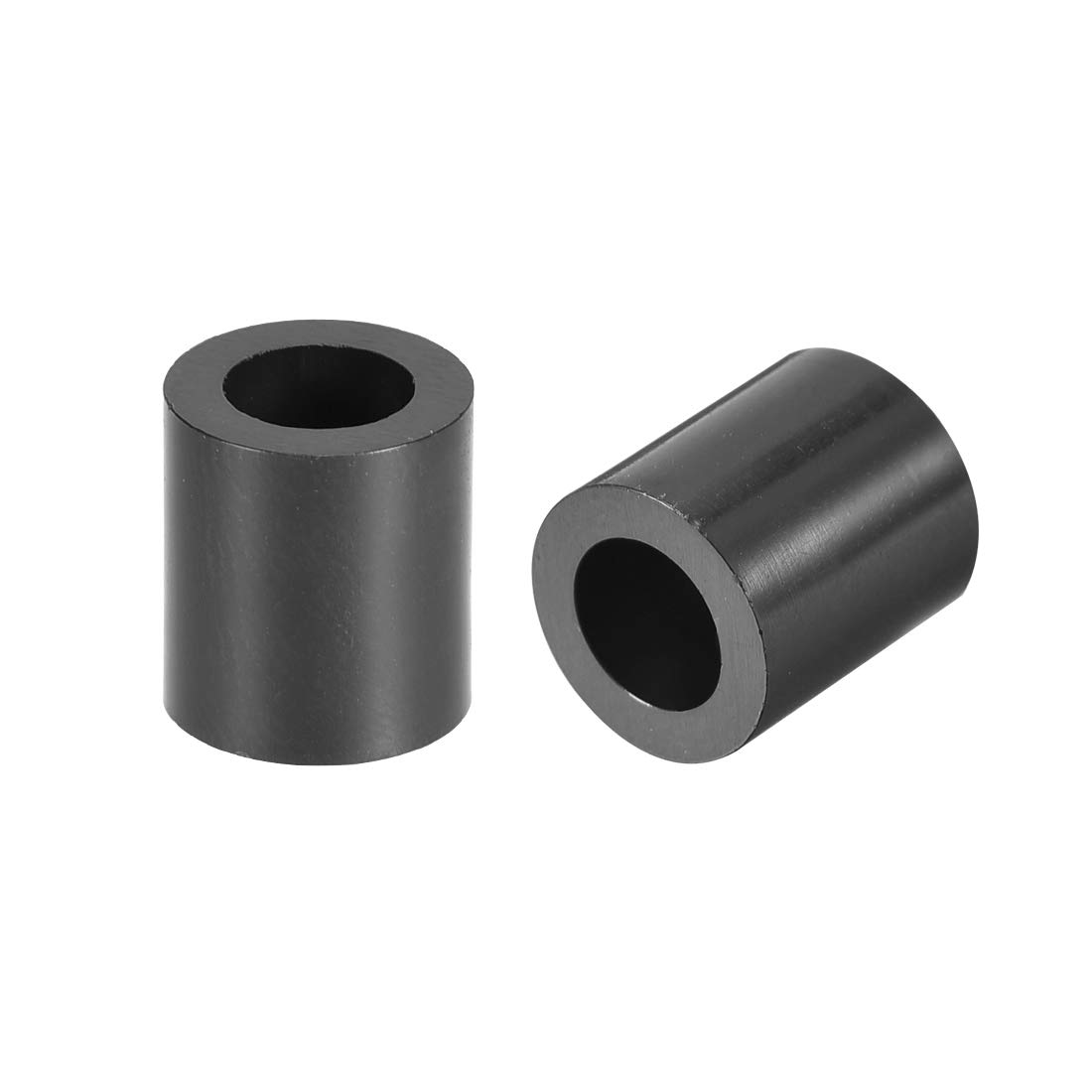 sourcing map ABS Round Spacer Washer 5.4mm ID 9mm OD 10mm Length for M5 Screws Block Black 500Pcs, for 3D Printer TV Wall Mount Outlet Pegboard Motorbike