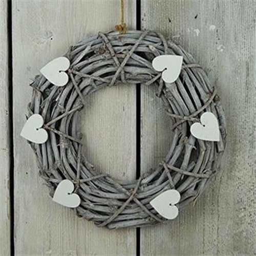 Gainsborough Giftware Gray Wash Wicker Wreath (One Size) (Gray/White)