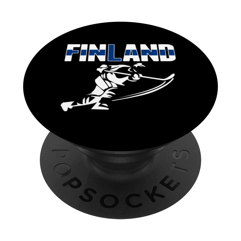 Finland Ice Hockey Lovers Jersey - Finnish Hockey Team Fans PopSockets Swappable PopGrip