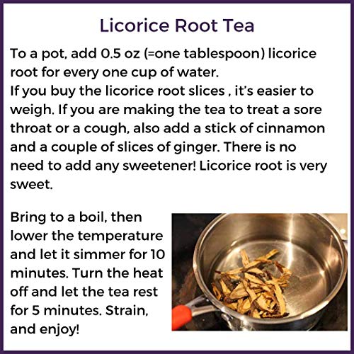 Licorice Root | Gan Cao Chinese Herb | Glycyrrhizae Uralensis- Tonify Qi, Energy, Balance Blood Sugar, Fat Metabolism, Healthy Weight - Medicinal Grade Chinese Herb, Sliced, 1 Lb. - Plum Dragon Herbs - Thumbnail 2