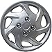 15 inch Hubcaps Best for 1993-2001 Nissan Altima - (Set of 4) Wheel Covers 15in Hub Caps Silver Rim Cover - Car Accessories for 15 inch Wheels - Snap On Hubcap, Auto Tire Replacement Exterior Cap