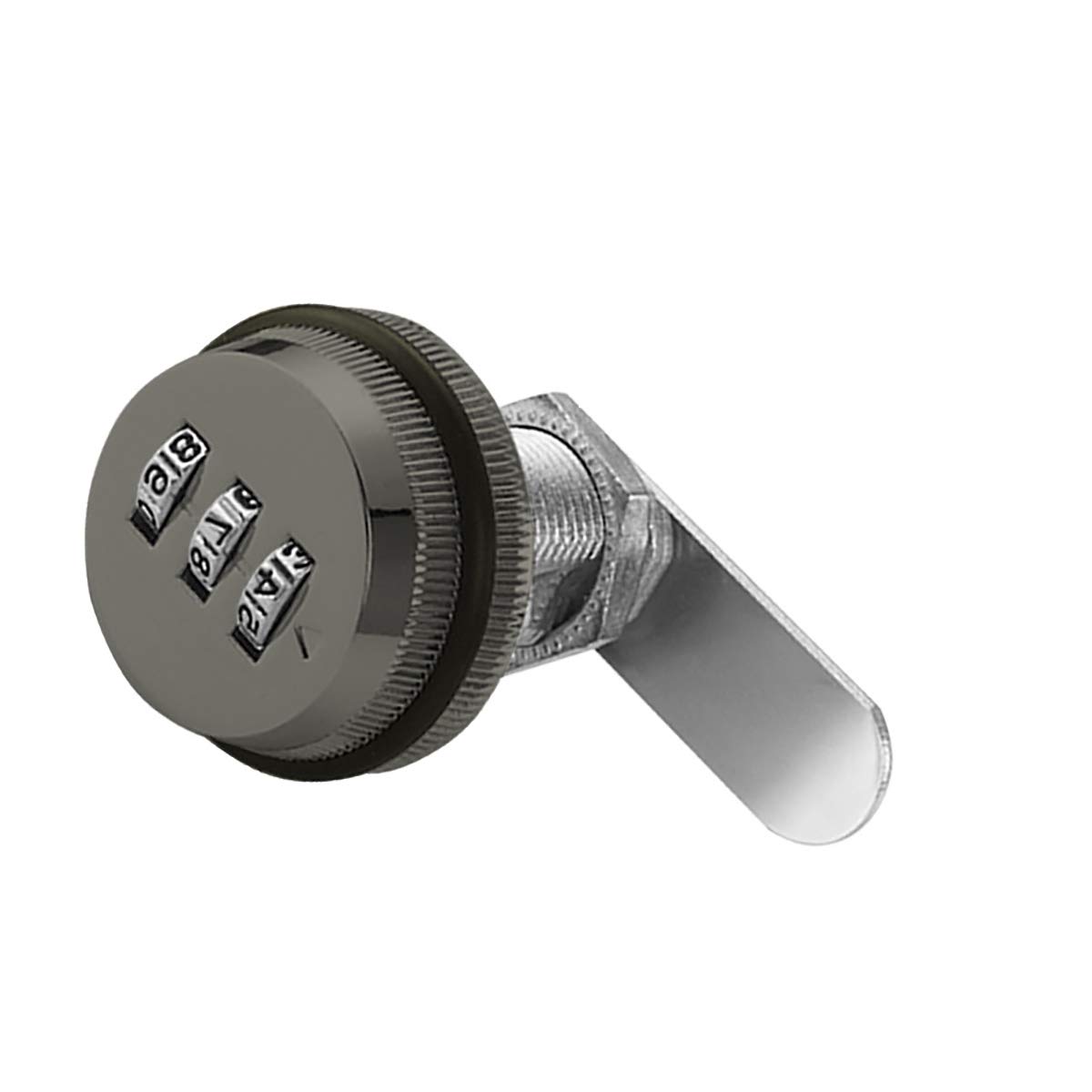 3 Digit Code Combination Cam Lock 20mm Password Coded Locks Zinc Alloy Coded Security Lock for Box Cabinet Mailbox Drawer Door Furniture Gun Color — image 1