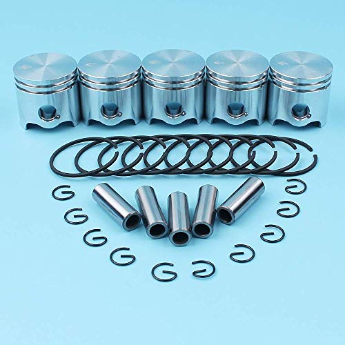 Gute Qualität 5-Satz 35-mm-Kolbenringstift-Kit Kompatibel mit Stihl FS120 FS120R FS200 FS200R FS020 FS202 TS200 FS250… – Bild 3