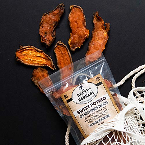 Brutus & Barnaby Sweet Potato Dog Treats- 2 lb Dehydrated North American All Natural Thick Cut Sweet Potato Slices, Grain Free, No Preservatives Added, Best High Anti-Oxidant Healthy Dog Chew - Thumbnail 3