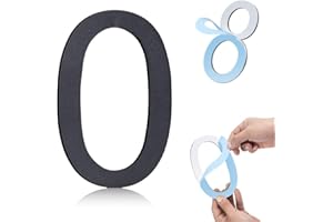 HOIUTER 6 Inch Self-adhesive House Numbers,Stainless Steel House Number for Outside,Big Modern House Numbers, Garden Door Address Numbers for House, 911 Visibility Signage (0)