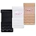 3pcs Elastic Back Bra Band Extender 3 X 3 Hook and Eye Tape Stretchy Extension, Black White Beige