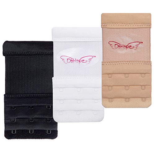 3pcs elastic back bra band extender 3 x 3 hook and eye …
