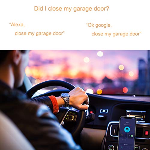 Smart WiFi Garage Door Opener, Wireless & WiFi Remote Smart Phone Controlled, Compatible with Amazon Alexa, Google Assistant, IFTTT, No Hub Required (Smart wifi garage door opener) - Thumbnail 2