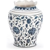 Porcelain Vase Diameter 23 cm H.26 Hybrid Melania | When art gets to the table! The plates, cups or glasses from the Hybrid collection are as many magical paintings for