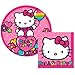 Hello Kitty Party Supplies Pack for 16 Guests: 16 Dessert Plates and 16 Beverage Napkins