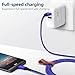 USB Type C Cable,JSAUX(2-Pack 6.6ft) USB-C to USB A Fast Charger Nylon Braided USB C Cord Compatible Samsung Galaxy S10 S9 S8 Plus Note 9 8(Blue)