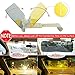 JSword Car Sun Visor Extender, Day and Night Vision Anti-Glare Driving Car Visor, 2 in 1 Sun Blocker for Eye Protector, Universal Automobile Anti-Dazzle Sunshade Windshield Extension