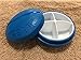 Haiker Portable Carry On Gum Pill Box 4 Compartment Travel Case Holder(Blue)