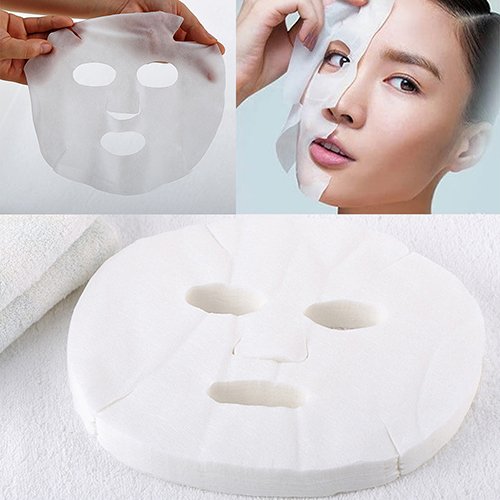 50 Sheets Facial Mask Sheet DIY Cosmetic Face Skin Care Hydration Mask Full Face Masks Peel Off Disposable Cosmetic Mask Sheet - Thumbnail 6