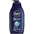 NIVEA MEN Cool Kick Body Wash | Men Shower Gel for Body, Face and Hair, 887 ml