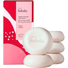 SABONETE EM BARRA PURO VEGETAL NATURA TODO DIA CEREJA E AVELÃ CAIXA COM 5 UNIDADES 90g/cada