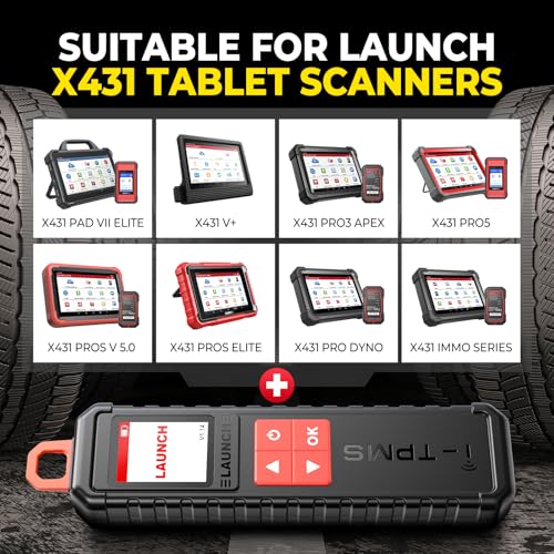 LAUNCH X-431 i-TPMS TPMS Tire Pressure Detector Relearning Tool, Activation/Relearning/Programming Sensors, Works w/ X431 Scanners/APP (Can be used alone)