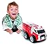 Kid Galaxy Squeezable Remote Control Fire Truck. RC Toy for Preschool Kids Ages 2 and Up, Red