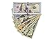 WLIFE Movie Prop Money Full Print 2 Sided 140PCS Set of:$1,$2, $5, $10, $20, $50, $100 Dollar Bills, Motion Picture Money 100 Dollar Bills Realistic Money Stacks,Copy Money Play Money That Looks Real