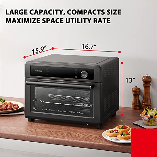 TOSHIBA Air Fryer Toaster Oven Combo, 13in1 Countertop Convection Oven, 26.4QT Large Capacity
