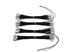 Arcity 2 Pcs Arcade Cable Wire LED Button Power Cable Daisy Chain 0.110 Inch/2.8mm Terminals Jumper Wire Harness Lighted Up 60 LED Arcade Buttons for USB Encoder, MAME, Arcade1Up, Raspberry Pi,PC New