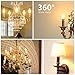 Kakanuo LED Filament Bulb Dimmable E12 Candelabra Base Warm White 2700K 4W - 40W Equivalent C35 Candle Light AC110-130V Fireworks Lamp Decorative LED Bulb