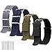 Vetoo Nylon Watch Bands, Quick Release Premium Ballistic NATO Straps, Nylon Replacement Wristband with Adjustable Stainless Steel Buckle for Men Women, 22mm 20mm,4 Pack